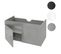 Meuble Sous-lavabo Hwc-d16 Brillant 90cm Gris