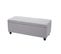 Coffre De Rangement Kriens, Banc, Tissu/textile, 45x114x45cm ~ Gris Clair