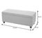 Banc/banquette/coffre de rangement Kriens, 112x45x45cm, similicuir ~ gris mat