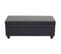 Banc/banquette/coffre de rangement Kriens, 112x45x45cm, similicuir ~ gris mat