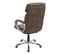 Chaise De Bureau Hwc-a71, Chaise Pivotante, Tissu ~ Imitation Daim, Brun