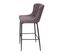 Tabouret De Bar Hwc-h79 Tissu Textile Gris Foncé