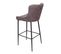 Tabouret De Bar Hwc-h79 Tissu Textile Gris Foncé