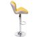 Tabouret De Bar Hwc-a92 Simlicuir Jaune