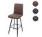 Tabouret De Bar Hwc-h72 Tissu Textile En Acier Brun