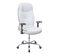 Chaise De Bureau Hwc-f14 150kg Charge Max Simlicuir Blanc