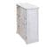 Commode Hwc-h21 En Bois Massif 80x60x30cm Blanc Miteux