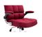 Chaise De Bureau Hwc-j21, Réglable En Hauteur ~ Tissu/textile Rouge-vin