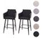 2x Tabouret De Bar Hwc-h93 Tabouret De Comptoir Similicuir Noir