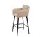 2x Tabouret De Bar Hwc-h93 Similicuir Taupe