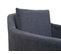 Chaise De Salle à Manger Hwc-h93 Tissu Textile Gris Foncè