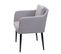 Chaise De Salle à Manger Hwc-h93 Tissu Textile Gris Clair