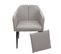 2x Chaise De Salle à Manger Hwc-h93 Similicuir Taupe