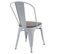 Chaise Hwc-a73 Métal Style Industriel Gris