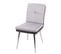 Lot De 6 Chaises De Salle à Manger Hwc-g48 Rembourrée Similicuir Velours Gris