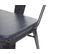 Banc À 3 Places Hwc-h10 Chesterfield Similicuir Noir-gris