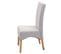 Chaise De Salle à Manger Latina Tissu Textile Crème Beige Pieds Clair