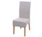 Chaise De Salle à Manger Latina Tissu Textile Crème Beige Pieds Clair