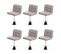 Lot De 6 Chaises De Salle à Manger Chaise Kavala Similicuir Chrome Taupe-gris