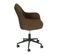 Chaise De Bureau Hwc-j62, Chaise Pivotante Chaise De Bureau Tissu/textile Marron