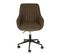 Chaise De Bureau Hwc-j62, Chaise Pivotante Chaise De Bureau Tissu/textile Marron