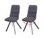 Lot De 2 Chaises De Salle à Manger Hwc-j69 Velours Anthracite