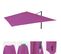 Revêtement Pour Parasol De Luxe Hwc-a96, 3x3m (ø4,24m) Polyester 2,7kg ~ Violet