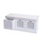 Banc Rembourré Hwc-j49 47x110x40 cm Blanc Rembourrage Crème-blanc