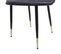 Lot De 6 Chaises De Salle à Manger Hwc-h28 Gris Pieds Noirs Velours