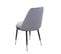 Lot De 6 Chaises De Salle à Manger Hwc-h28 Gris Pieds Noirs Velours