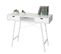 Table Console Hwc-e92 Structure 3d 100x40 cm Blanc