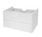 Meuble Sous-vasque Hwc-b19 Haute Brillance Soft-close 50x80cm Blanc