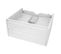 Meuble Sous-vasque Hwc-b19 Haute Brillance Soft-close 50x80cm Blanc