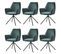 Lot De 6 Chaises De Salle à Manger Hwc-g67 Velours Vert