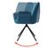 Lot De 6 Chaises De Salle à Manger Hwc-g67 Velours Turquoise- Bleu