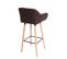 Tabouret De Bar Malmö T381 Simili Cuir Marron