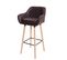 Tabouret De Bar Malmö T381 Simili Cuir Marron