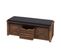 Banc Avec Compartiments De Rangement Hwc-h53 Shabby 43x102x33cm Marron