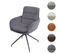 Chaise De Salle à Manger Hwc-k32 Pivotante Cord Gris