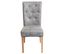 Lot De 2 Chaises De Salle à Manger Chesterfield Ii Tissu/textile Gris Clair