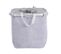 Bac à Linge Hwc-c34, Panier à Linge Bac à Linge Avec Cordon De Serrage 54x52x32cm 89l - Gris