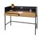 Bureau Hwc-j79 Tiroir 120x50cm Bois Métal Imitation Chêne