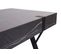 Table Basse Hwc-l54 Métal 43x110x60cm Aspect Marbre Gris