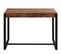 Table Console Hwc-l53 Métal 81x100x40cm Chêne Sauvage Foncé