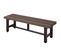 Banc De Jardin Alu Hwc-k60 Résistant Aux Intempéries Wpc 120cm, Brun