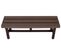 Banc De Jardin Alu Hwc-k60 Résistant Aux Intempéries Wpc 120cm, Brun