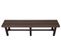 Banc De Jardin Alu Hwc-k60 Résistant Aux Intempéries Wpc 180cm, Brun