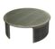 Table Basse Hwc-l74 - Ronde Ø80cm - Aspect Métal Brossé