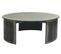 Table Basse Hwc-l74 - Ronde Ø80cm - Aspect Métal Brossé