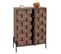 Buffet Hwc-m44 Tressé Push-to-open Portes 109x75x40cm, Marron